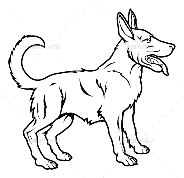 Stylized Dog Illustration