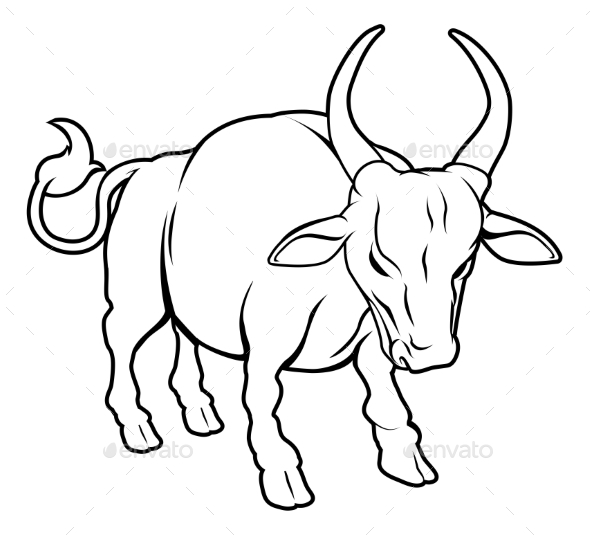 Stylized Ox Illustration