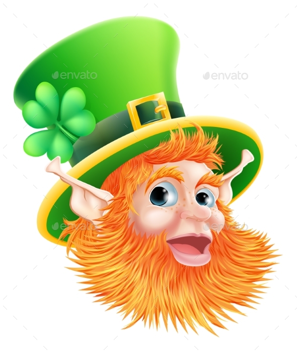 St Patricks Day Leprechaun Face