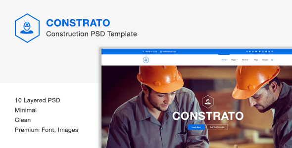 Constrato Construction PSD Template