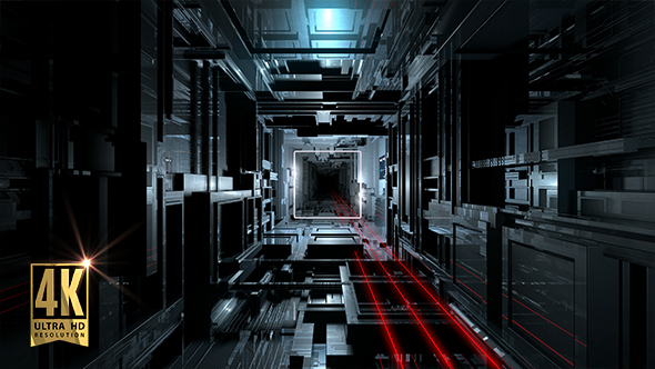 VJ Inside Futuristic Hi-Tech Tunnel alt