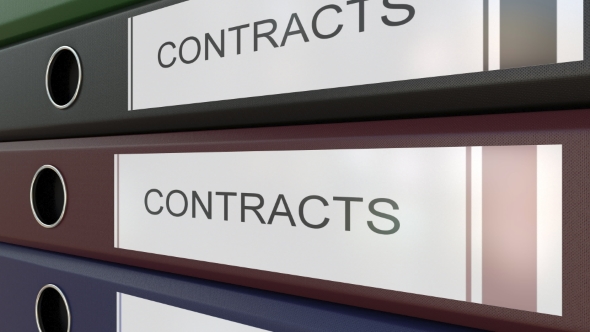 Office Binders with Contracts Tags alt