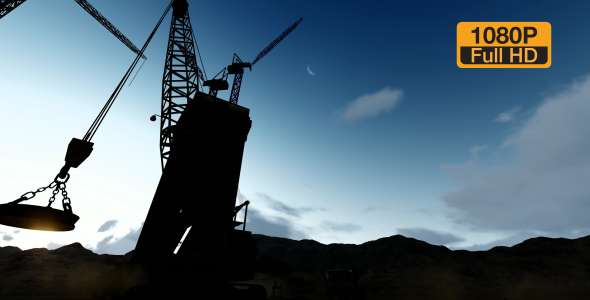 Building Construction Zone Silhouette