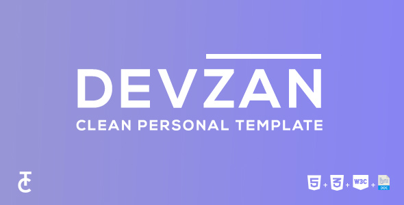 Devzan - Clean Personal HTML5 Template