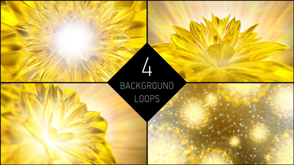 Golden Flower Backgrounds alt
