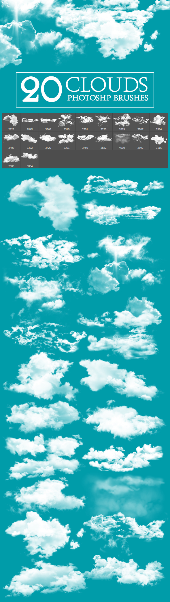 20 Cloud Brushes