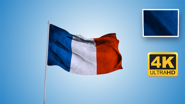 Flag of France 4K alt