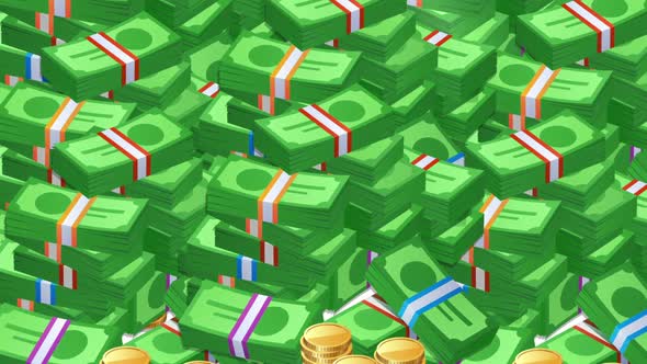 Money Background Cartoon Animation