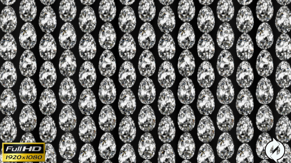 Shiny Dimond Eggs Background Loop