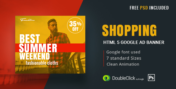 Shopping - HTML5 Animated Banner 17