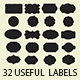 32 Useful Labels Photoshop Shapes - GraphicRiver Item for Sale