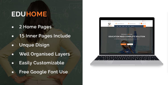 Eduhome - Education,University and Online Courses Template