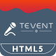 Tevent - Event Conference & Meetup HTML Template - ThemeForest Item for Sale