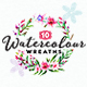 10 Handpainted Watercolour Wreaths - GraphicRiver Item for Sale