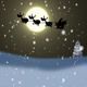Silhouettes Of Santa And Reindeer - VideoHive Item for Sale