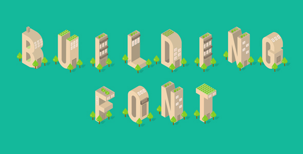 Building Typeface – An animated Isometric Font