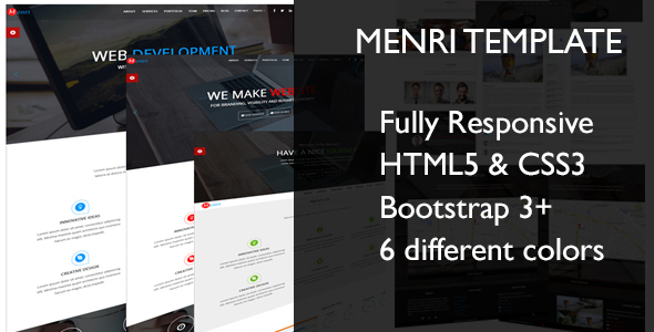 Menri One Page Responsive HTML5 Template