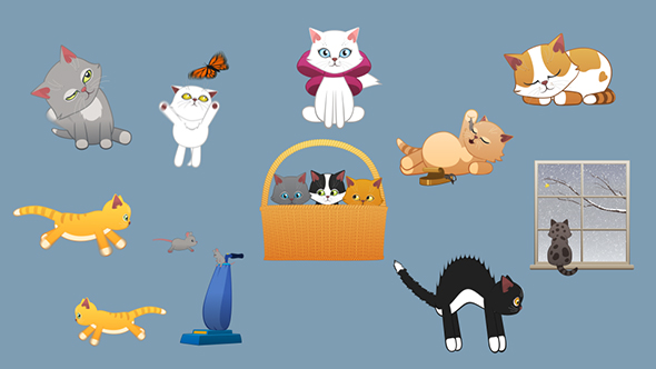 Cartoon Cat Pack