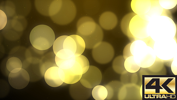 Golden Bokeh Background 4K