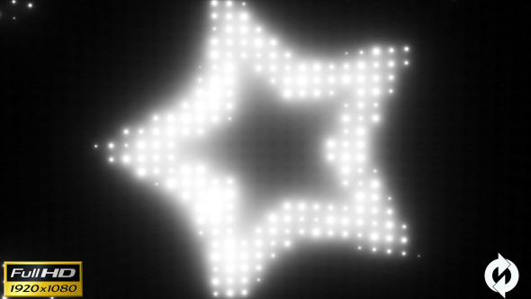 Wall of Lights White Star - VJ Loop alt