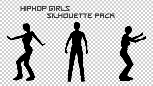 Hiphop Girl Silhouettes Pack alt