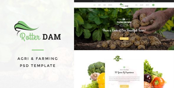 Rotterdam - Agri & Farming PSD Template