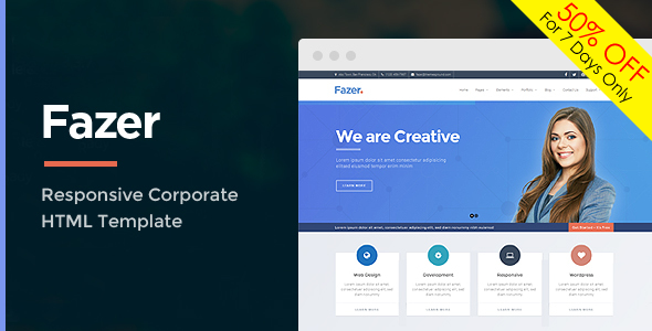 Fazer - Corporate Multipurpose HTML Template