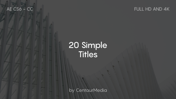 20 Simple Titles