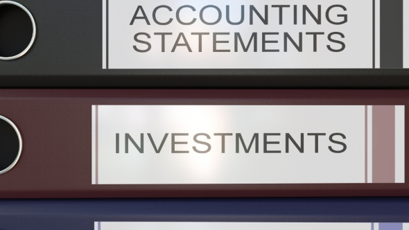 Vertical Stack of Multicolor Office Binders with Corporate Departments Tags alt