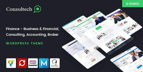 Consultech - Finance & Consulting Business WordPress Theme