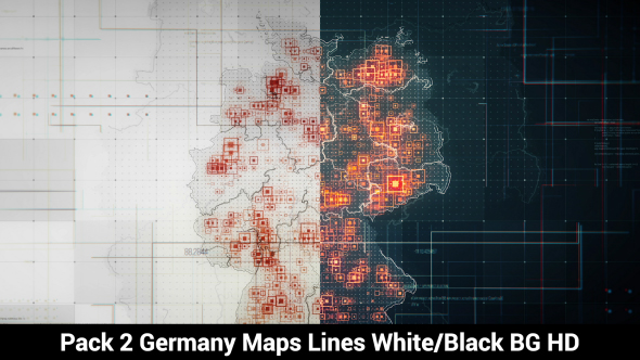 Pack of 2 Germany Maps with Lines Rollback Camera HD alt