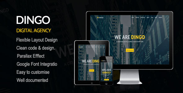 DINGO -  Responsive & elegant One Page Template