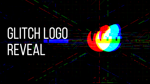 Glitch Logo Reveal