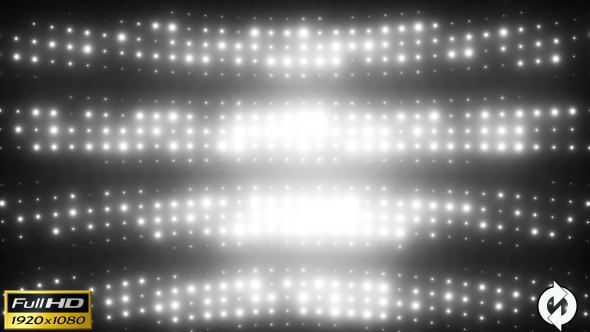 Wall of Lights White - VJ Loop
