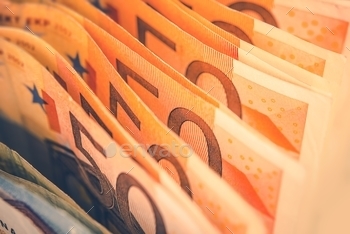o Cash Banknotes Closeup Photo.