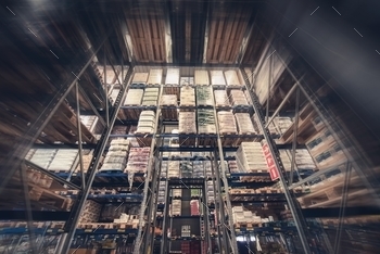 lity. Tall Warehouse Racks.