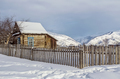 the winter village Katanda, Altai, Siberia, Russia - PhotoDune Item for Sale