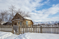 the winter village Katanda, Altai, Siberia, Russia - PhotoDune Item for Sale