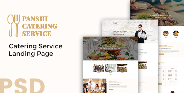 Panshi - Catering Service PSD Template