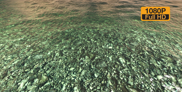 Clear stony water surface alt