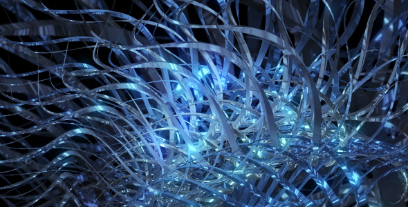 Polygonal Curves (Silver And Blue) alt