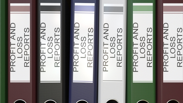 Multiple Office Folders with Profit and Loss Reports Text Labels alt