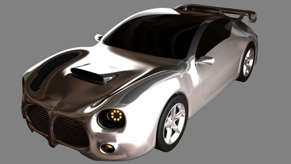 Car Chassis with Engine alt