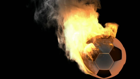 Burning Soccer Ball