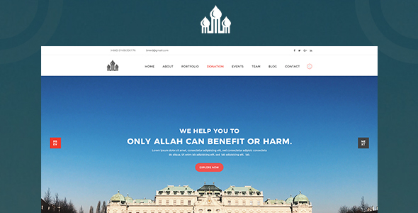 Mosque PSD Template