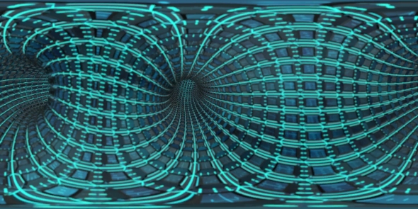 Loop VR 360 Colorfull Wormhole Techno Tonnel alt