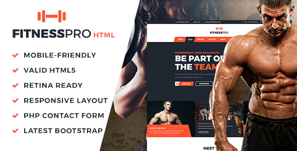 FitnessPro HTML Template