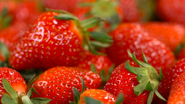 Rotating Background of Strawberry