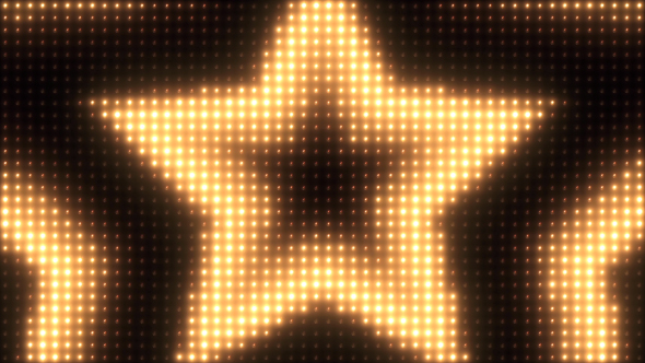 Wall of Lights Star VJ Loop
