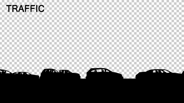 City Traffic Silhouette alt
